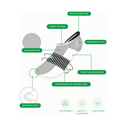 Low-Cut Bamboo Charcoal Socks