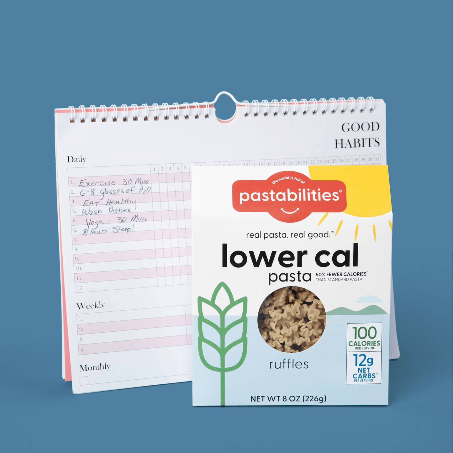 Lower Cal Pasta - Low Carb & Calorie - Ruffles