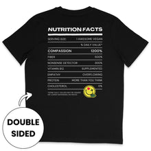 Vegan Nutrition Facts Streetwear T-Shirt