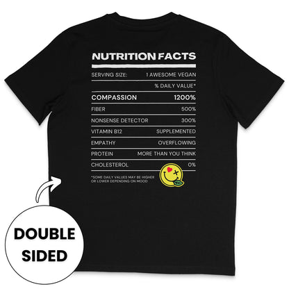 Vegan Nutrition Facts Streetwear T-Shirt