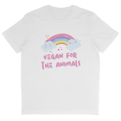 Vegan For The Animals Rainbow T-Shirt
