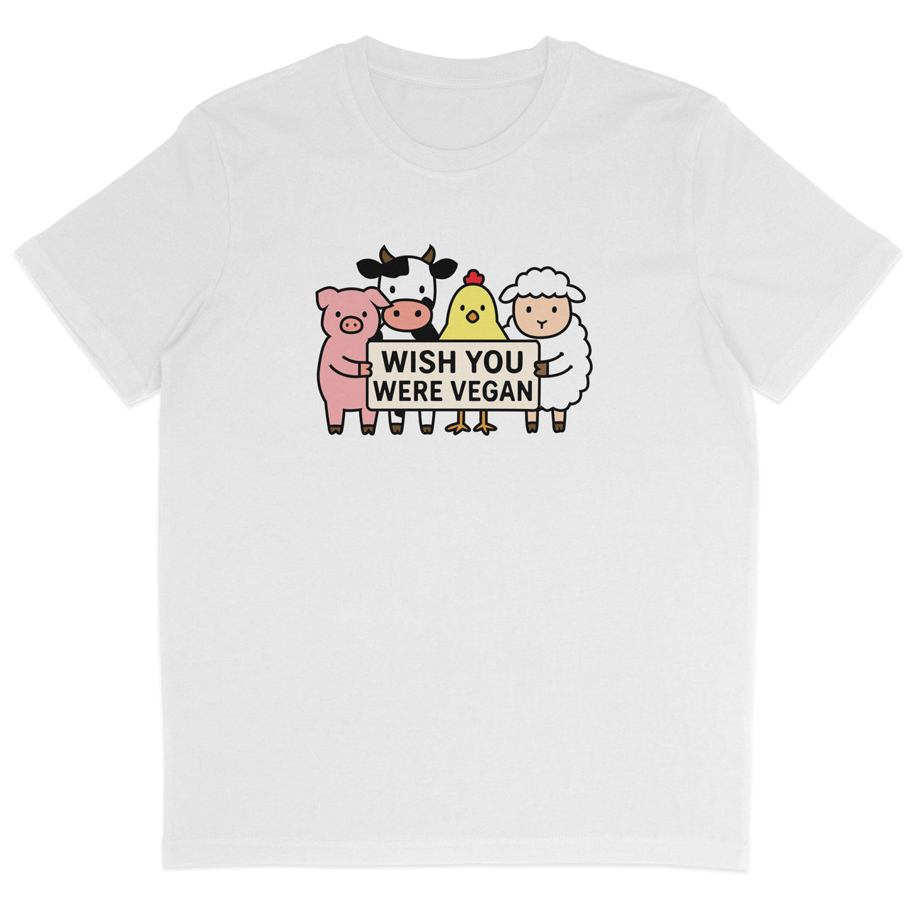 Wish You Were Vegan T-Shirt