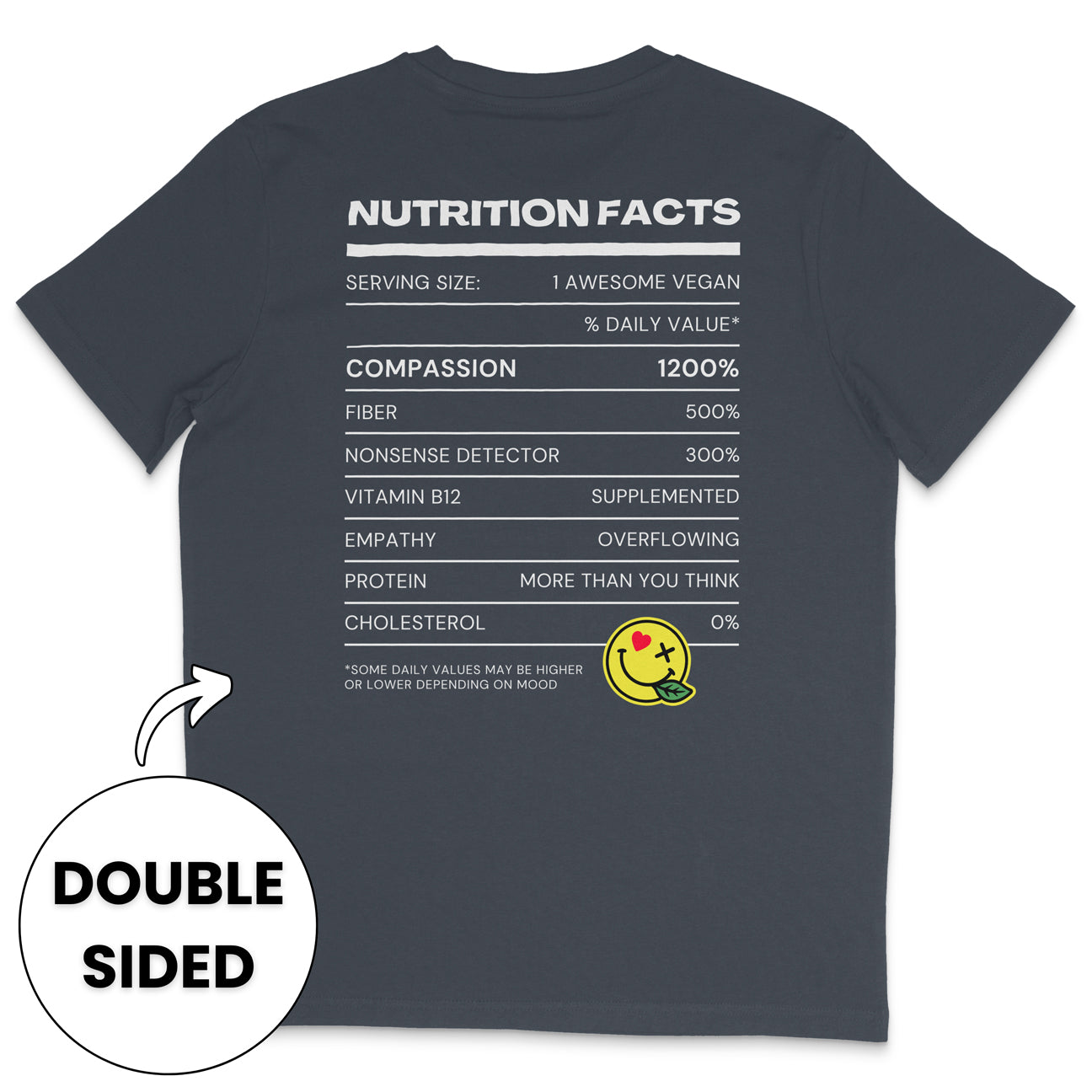 Vegan Nutrition Facts Streetwear T-Shirt