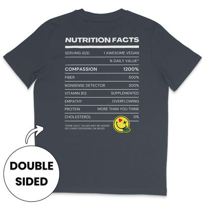 Vegan Nutrition Facts Streetwear T-Shirt