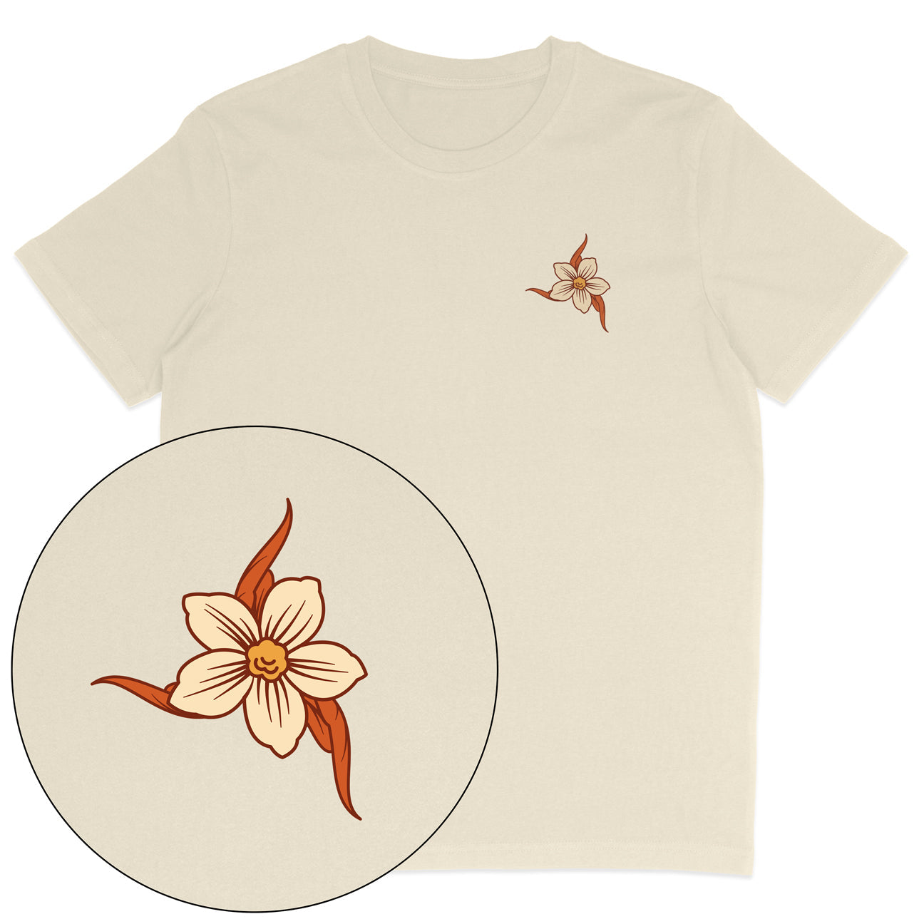 Plant-Based Flowers Streetwear T-Shirt