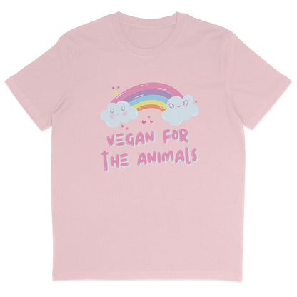Vegan For The Animals Rainbow T-Shirt