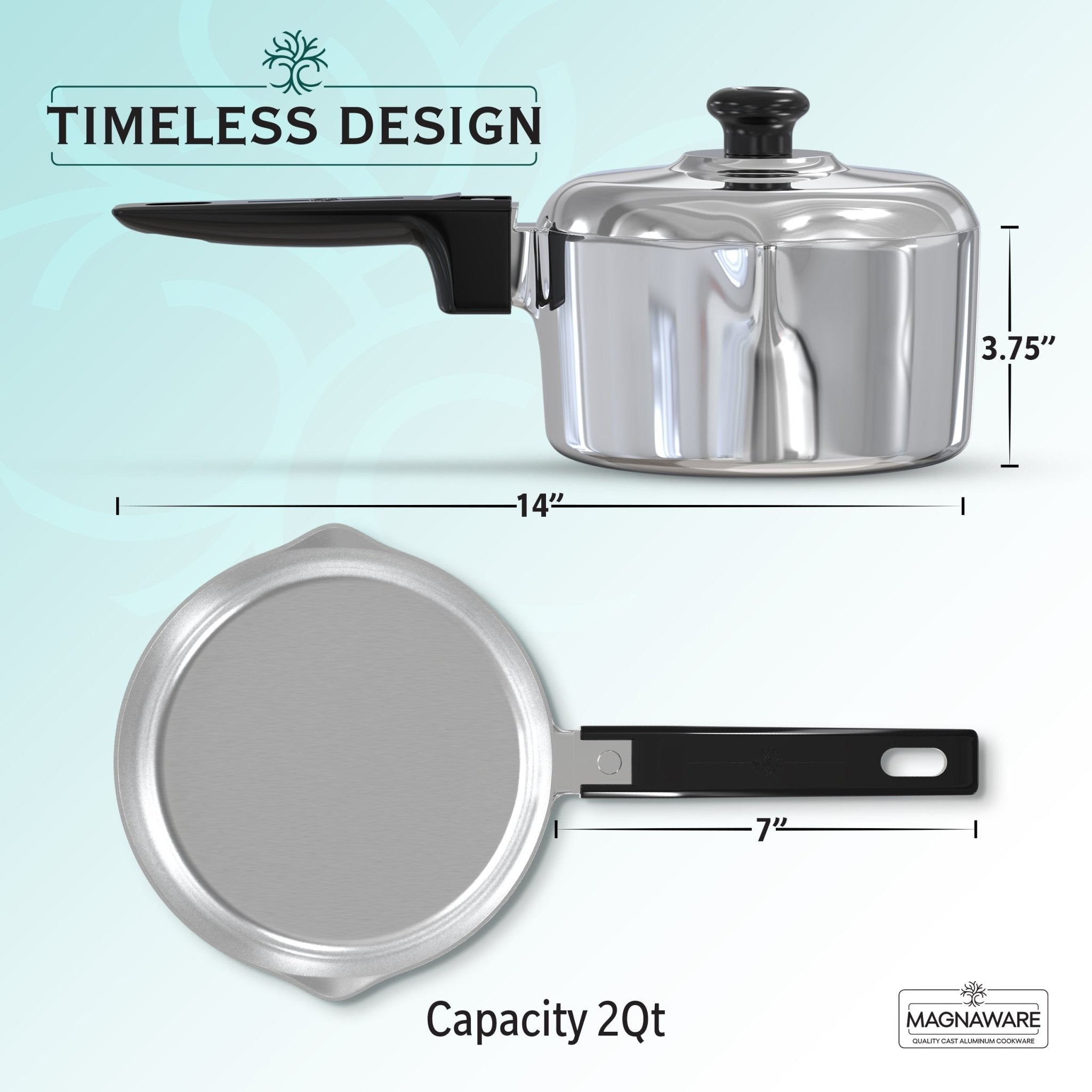 2 Quart Sauce Pan with Lid – Vegan America