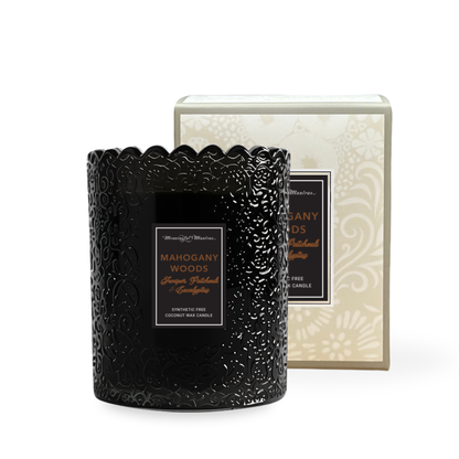 Mahogany Woods Natural Candle 8oz Kaia Collection