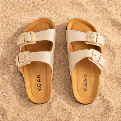 Mango Comfort Footbed Sandals - Vegan America