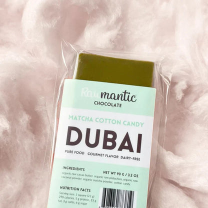 Matcha Cotton Candy Angel Hair Dubai Chocolate bar.90g - Vegan America