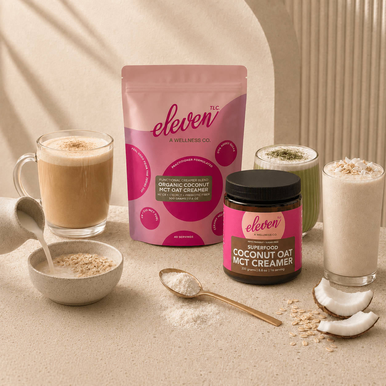 Organic Coconut Oat MCT Creamer | Metabolic Energy & Cognitive Focus - Vegan America