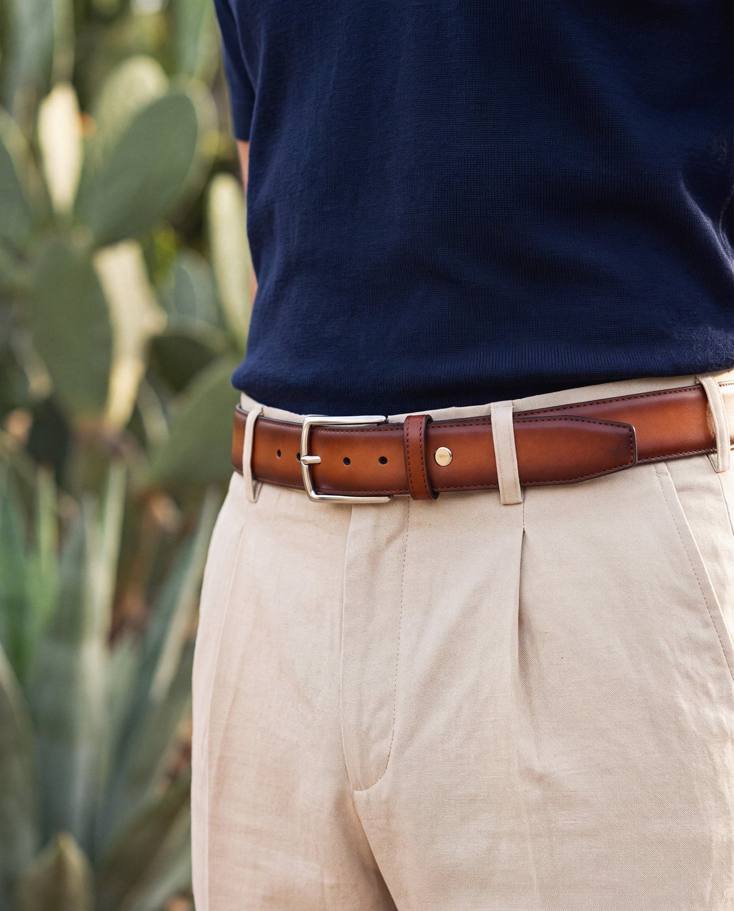Men's Desserto® Vegan Belt Oliana Brown
