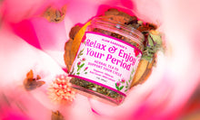 RELAX & ENJOY YOUR PERIOD • Looseleaf herbal tea for period and PMS relief with mugwort, red clover, wild lettuce, and hibiscus