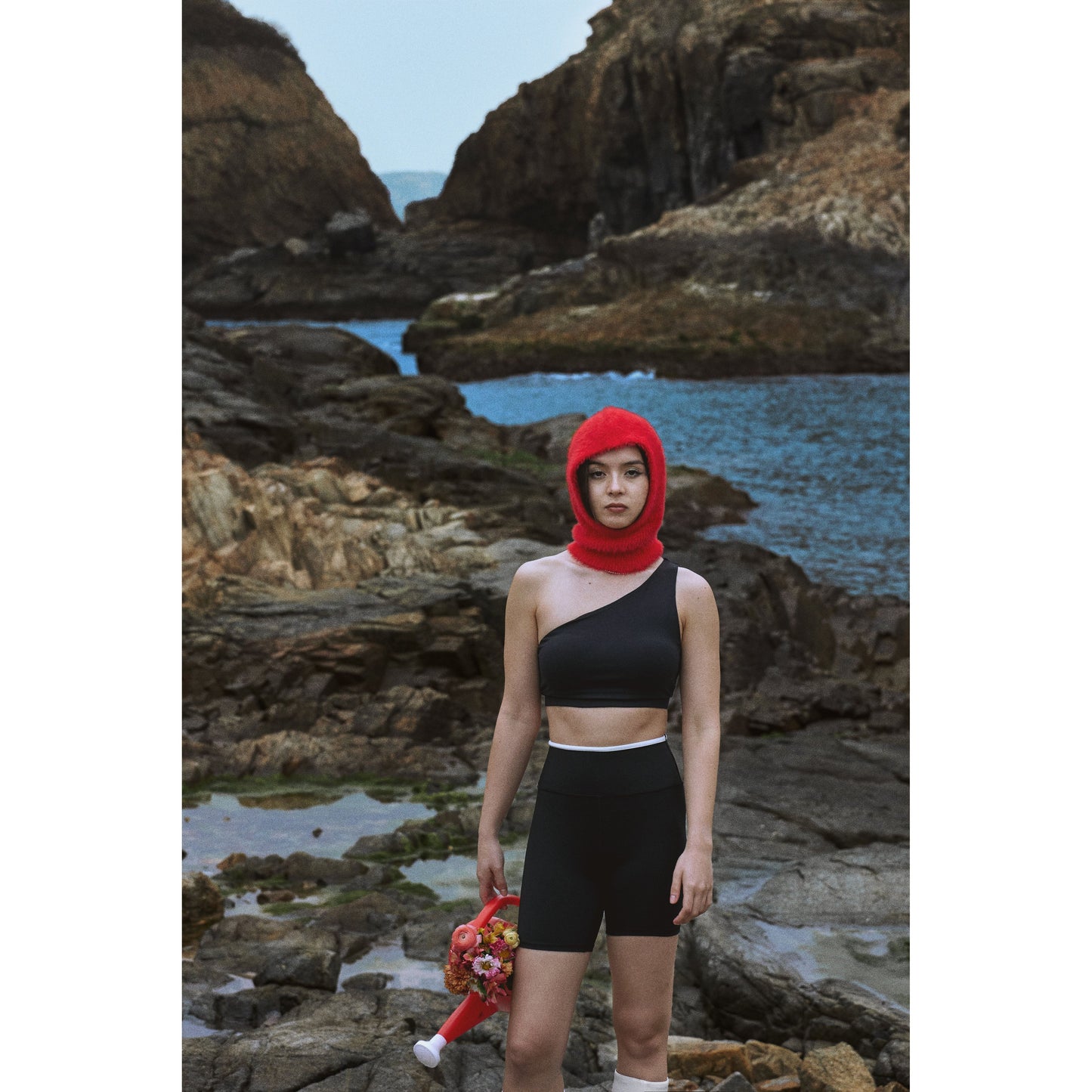 Contrast Biker Shorts