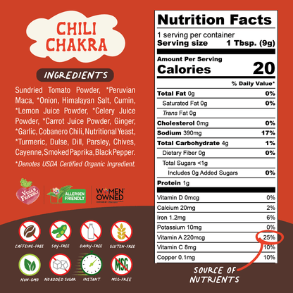 Chili Chakra Superfood Broth Powder - Vegan America