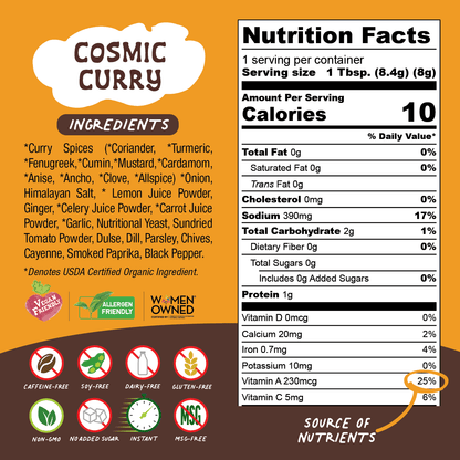 Cosmic Curry Superfood Broth Powder - Vegan America