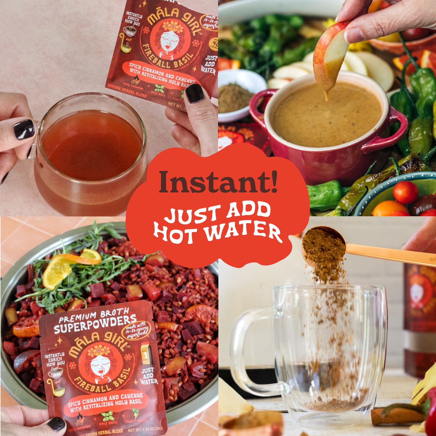 Fireball Basil Superfood Broth Powder - Vegan America
