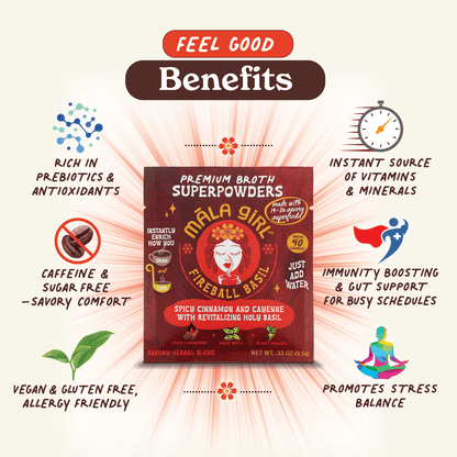 Fireball Basil Superfood Broth Powder - Vegan America