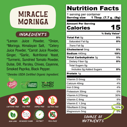 Miracle Moringa Superfood Broth Powder - Vegan America