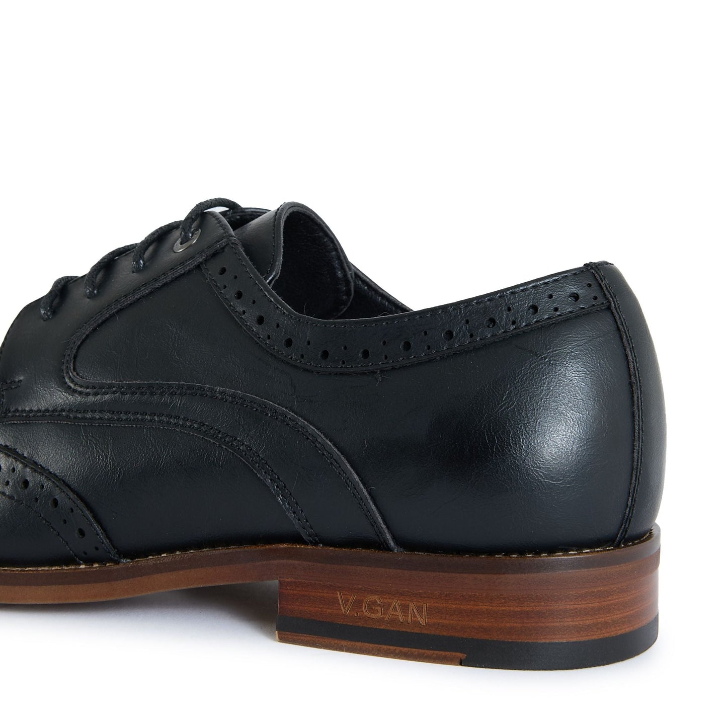Mocha Brogue Shoes - Vegan America