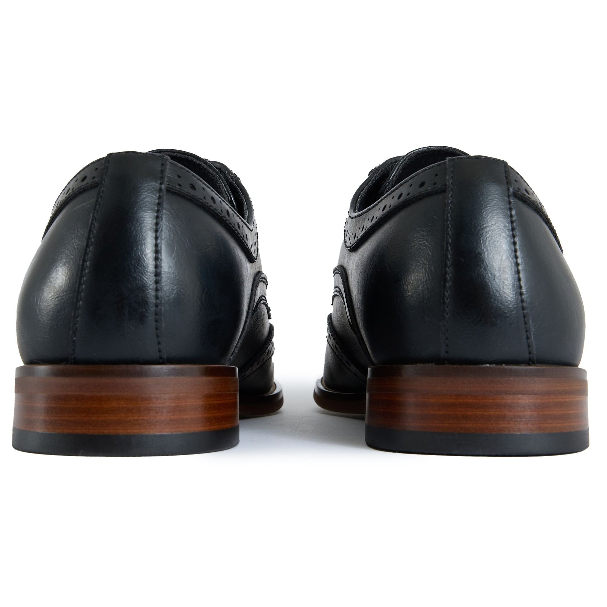 Mocha Brogue Shoes - Vegan America