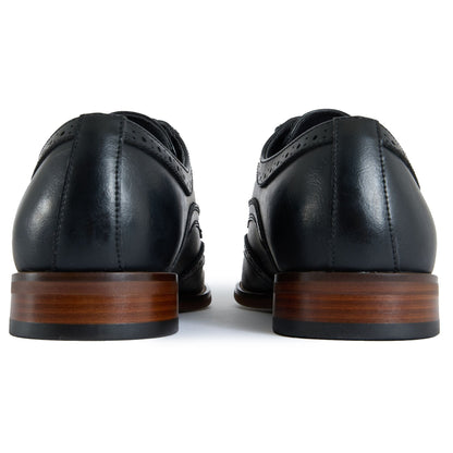 Mocha Brogue Shoes - Vegan America