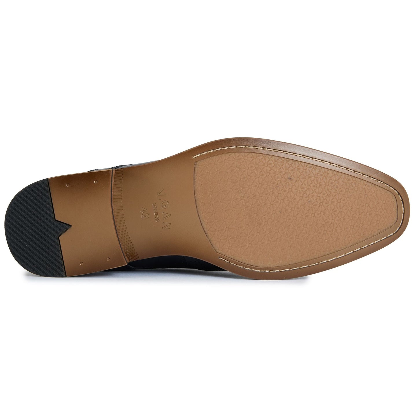Mocha Brogue Shoes - Vegan America