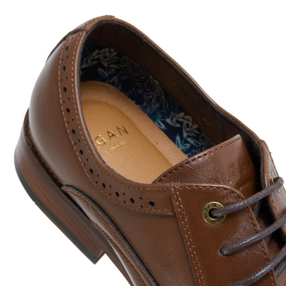 Mocha Brogue Shoes - Vegan America