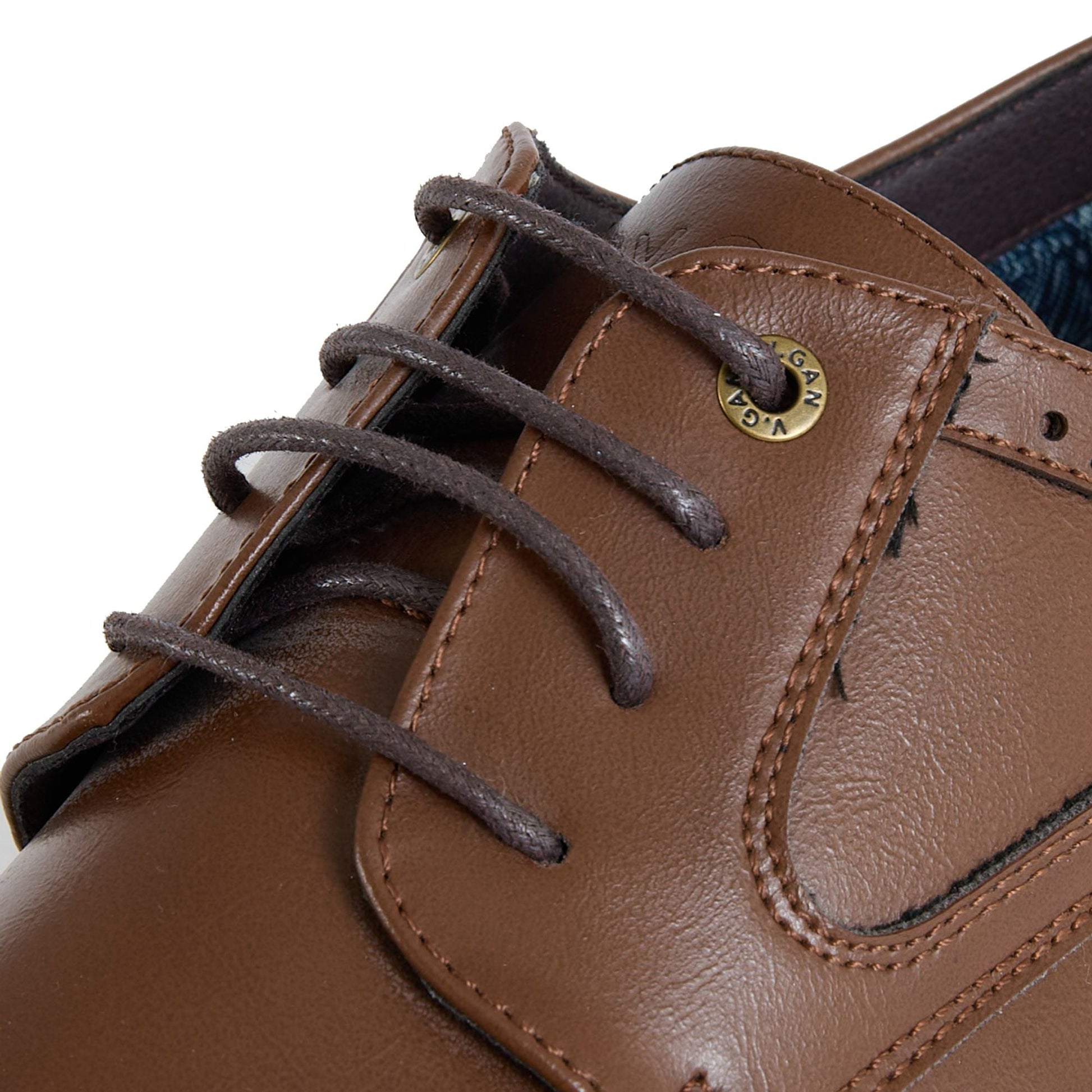 Mocha Brogue Shoes - Vegan America
