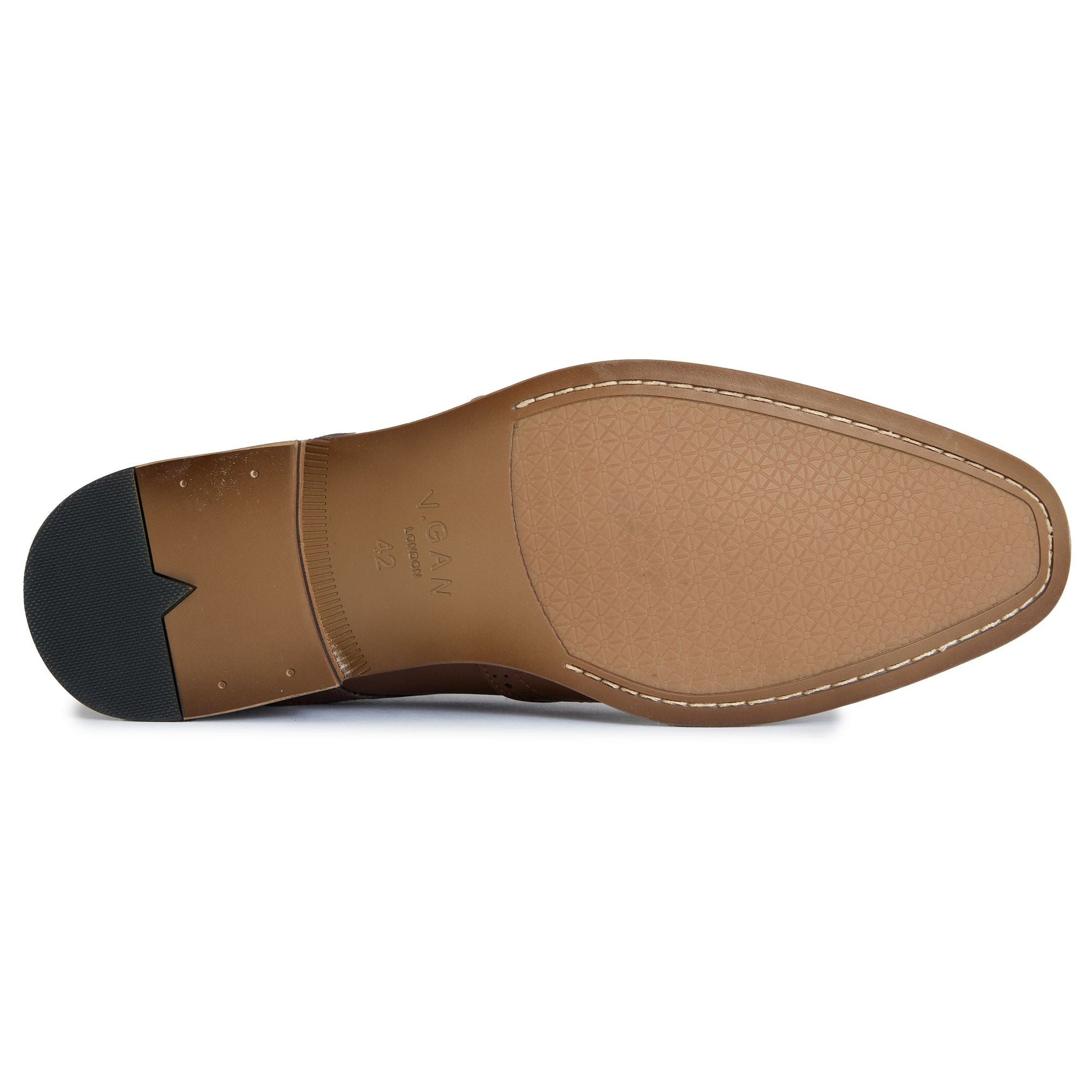 Mocha Brogue Shoes - Vegan America