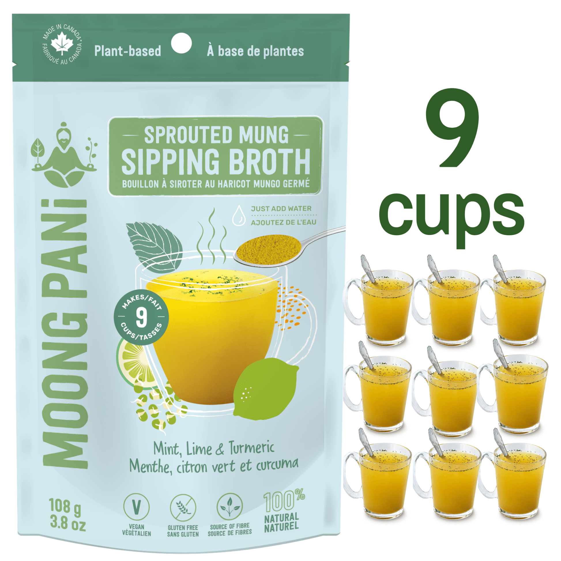 Mint, Lime & Turmeric Golden Mung Broth - Vegan America