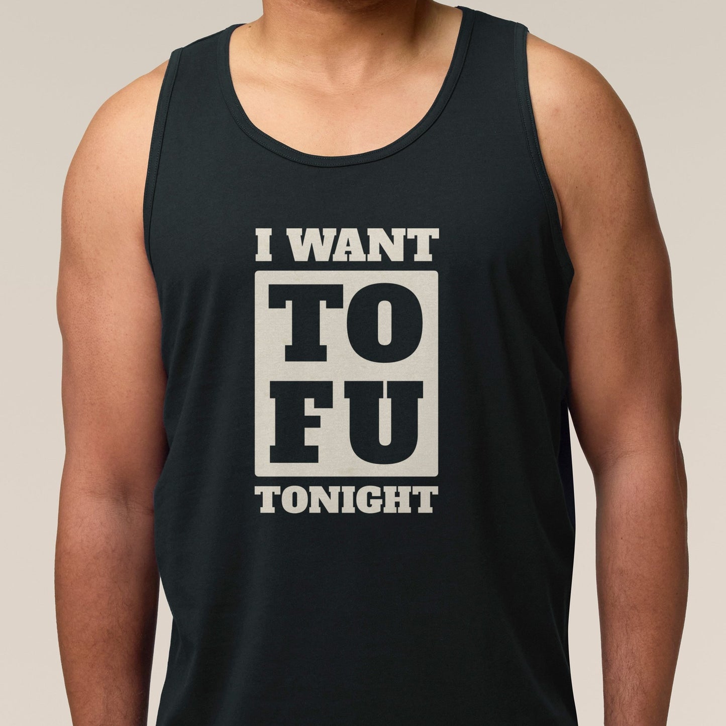 I Want Tofu Men's Tank Top - Vegan America