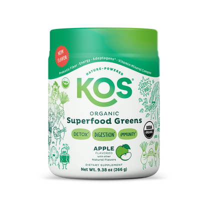 KOS Organic Superfood Greens - Apple Flavor