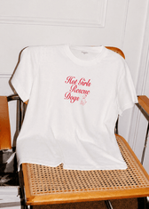HOT GIRLS RESCUE DOGS TEE - Vegan America