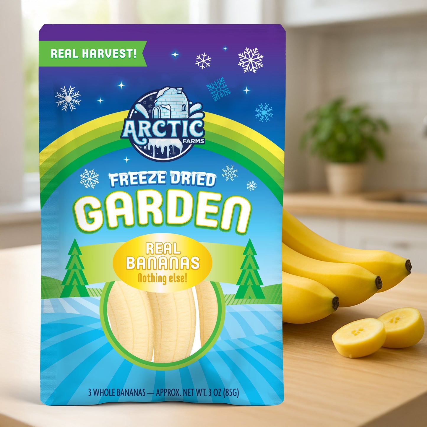 Freeze Dried Organic Whole Bananas