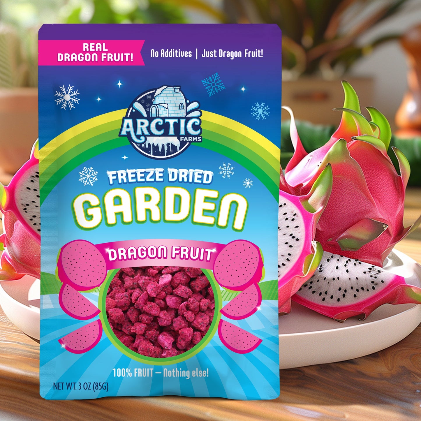 Freeze Dried Organic Dragon Fruit