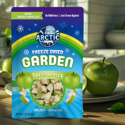 Freeze Dried Green Delicious Apple Bites