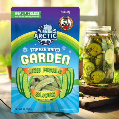 Freeze Dried New Pickle Slices from The Pickle Guys (Minimal Salt)