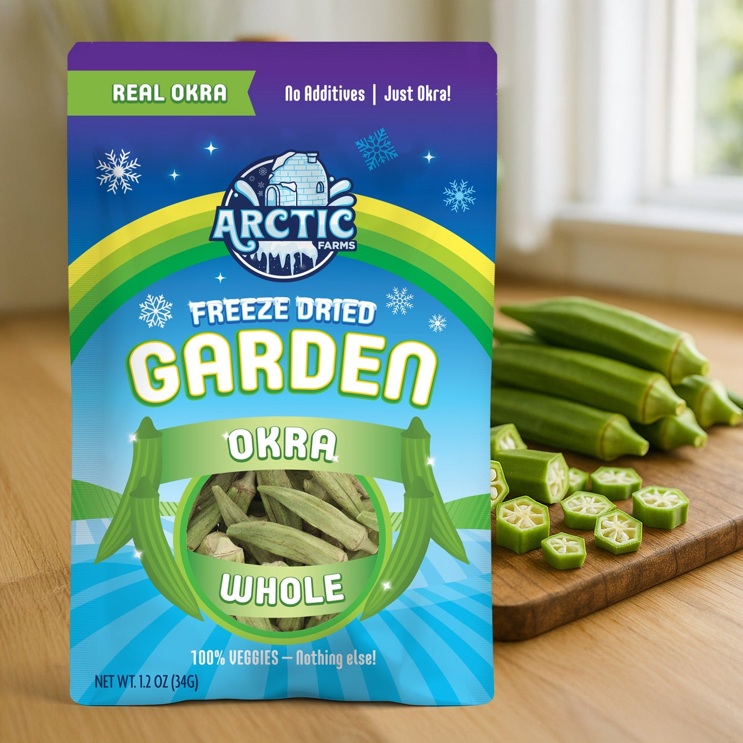 Freeze Dried Whole Okra