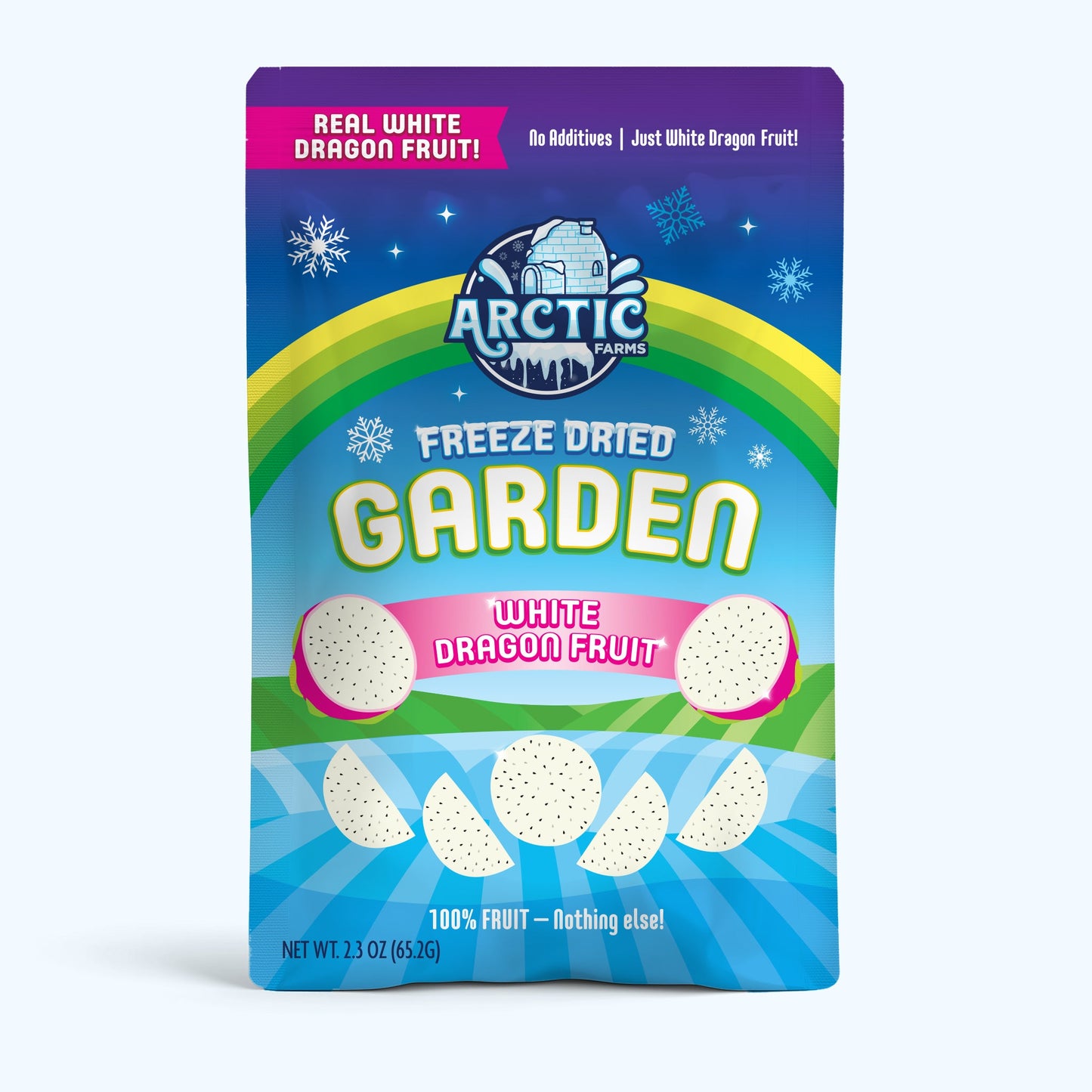 Freeze Dried White Dragon Fruit Slices