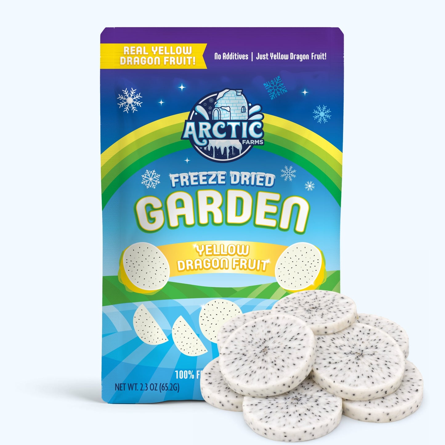 Freeze Dried Yellow Dragon Fruit Slices