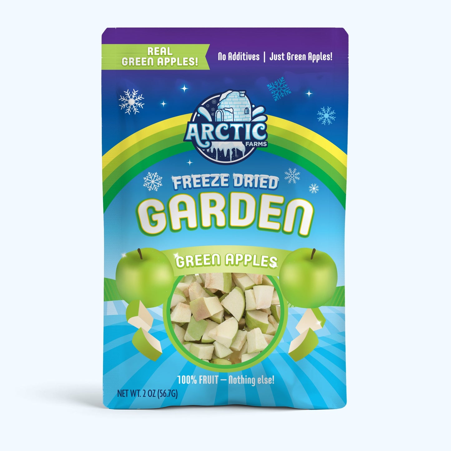 Freeze Dried Green Delicious Apple Bites