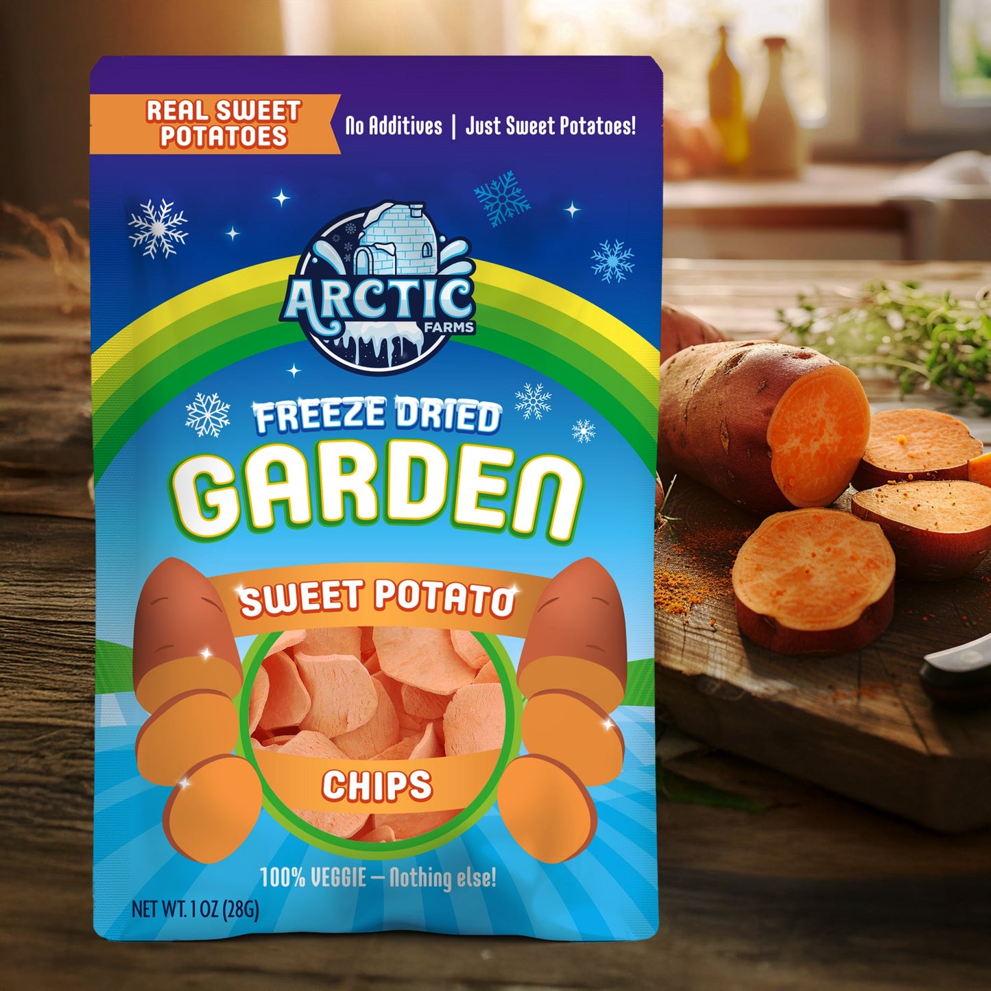 Freeze Dried Sweet Potato Chips