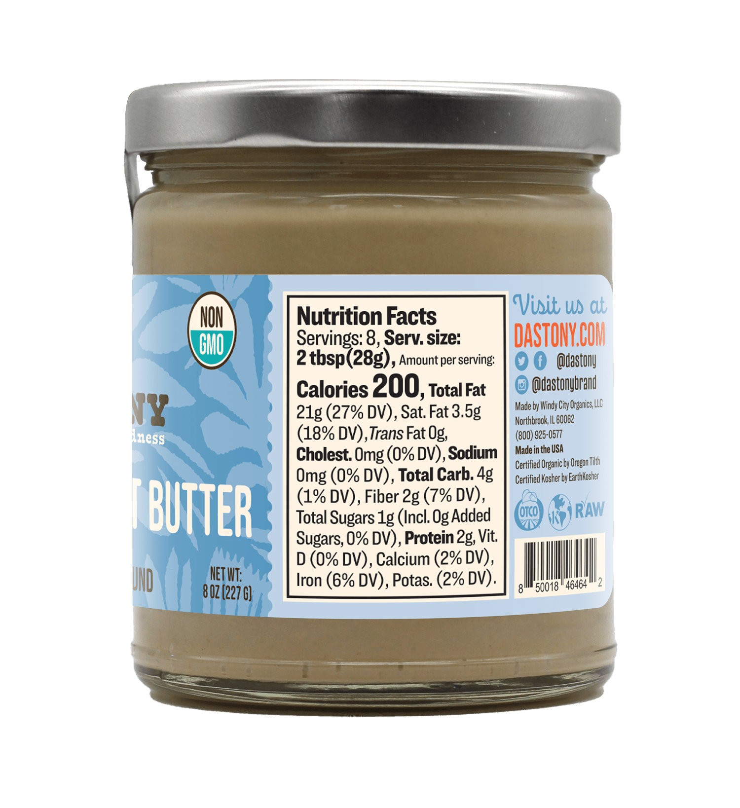 NON - GMO Macadamia Nut Butter - Vegan America