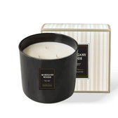 Mahogany Woods Natural 3-Wick Candle - Vegan America