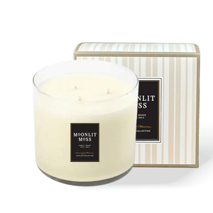 Meditation Moonlit Moss Natural 3 - Wick Candle - Vegan America