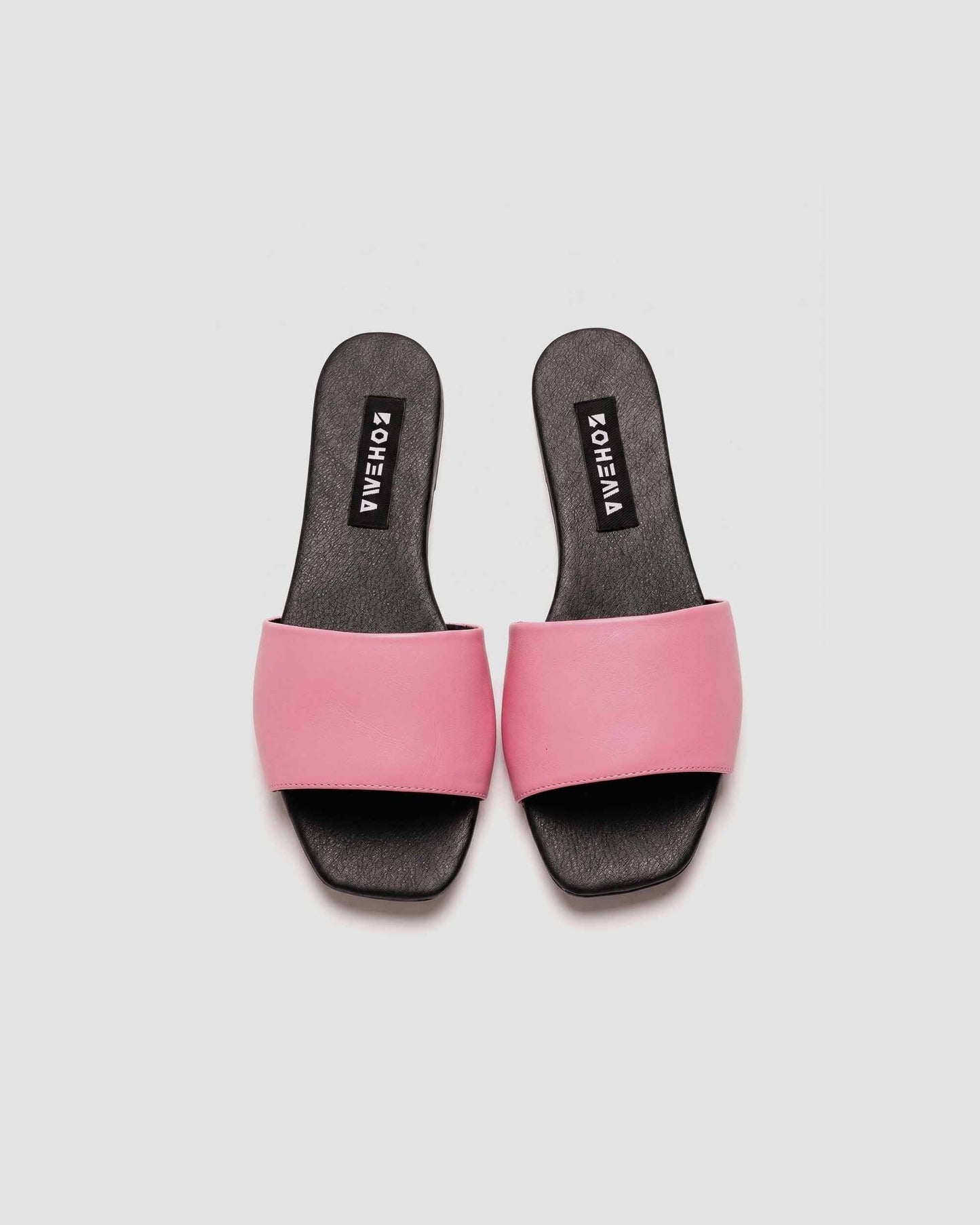Mellow Slides Shoes Pink, Vegan Corn Leather, Women's