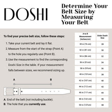 Auto Doshi Vegan Belt (Blue sizes 26-36, Black 26-32 only)
