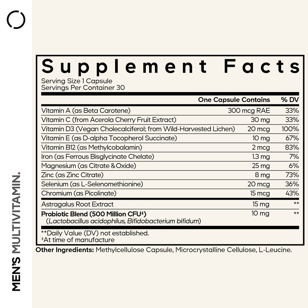 Men’s Daily Multivitamin - Vegan America