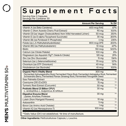Men’s Daily Multivitamin 50+ - Vegan America
